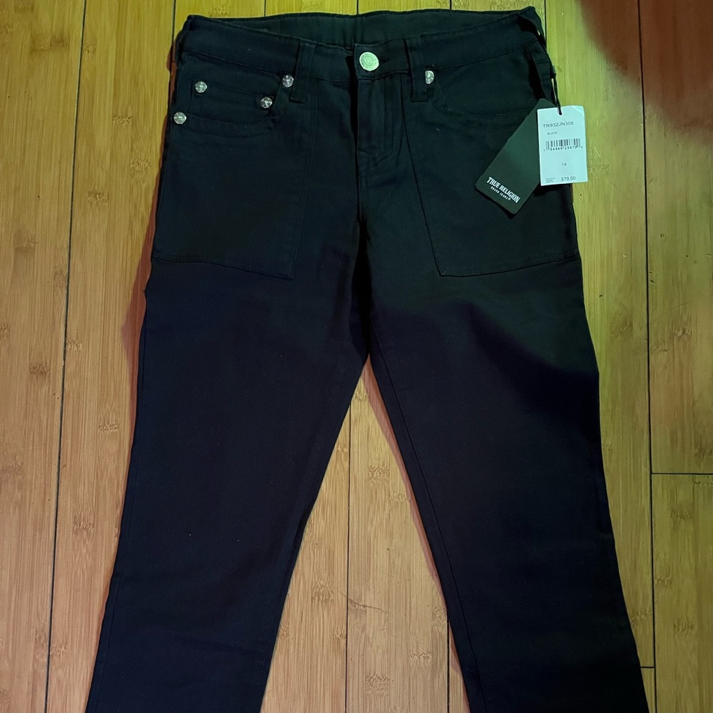 True Religion Kids Black Casual Pants